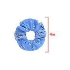 Bandana Print Scrunchies Hair Ties, 5PCS Cotton Hair Elastics for Women