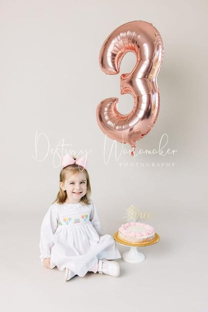 Number 4 Balloons 40 Inch for 4 14 Birthday Party Decorations, Rose Gold | - Image 3