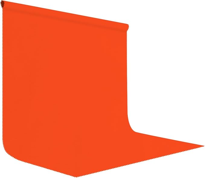 Orange Photography Backdrop for Photoshoot, Fabric 10x10ft | Polyester Studio by LYLYCTY