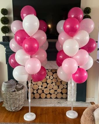 Leesoot 2 Sets 74-Inch Pink Floor Column Kit Stand by Unknown