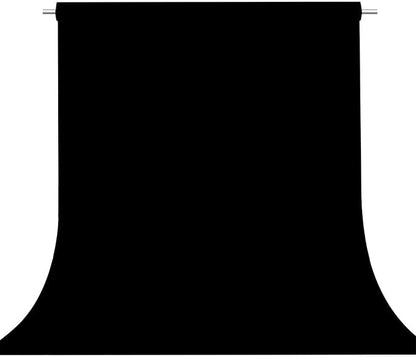 Black Photography Backdrop for Photoshoot, Fabric 5x7ft | Versatile Studio by TERSUM