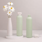 8.8 oz Plastic Travel Shampoo Bottles, Refillable Flip Cap Squeeze Bottles for Toiletries, Large Leakage-proof Travel Shampoo and Conditioner Container (Blue and Green)
