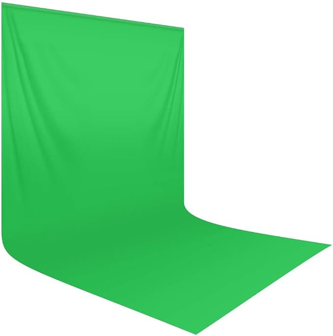 Hemmotop Chromakey Green Screen Backdrop, 10x20ft Large Background Fabric | by Hemmotop