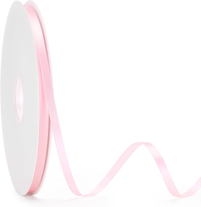 KINGLAKE Light Pink Satin Ribbon by KINGLAKE
