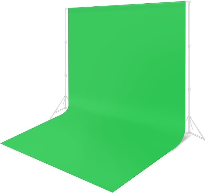 Green Backdrop - 10 x 20 ft, High Density Polyester Fabric by Linhedai