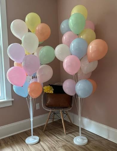 Leesoot 2 Sets 74inch Macarons Floor Balloon Column Kit Stand - Image 7