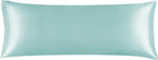BEDELITE Satin Body Pillow Cover, Super Soft and Cooling Body Pillow Pillowcase for Hair and Skin, Breathable Silky Full Long Pillowcase Cover(20"x54", Blue Grey)