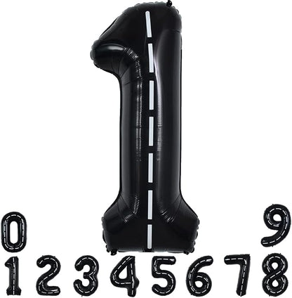 TONIFUL 40 Inch Large Race Car Number 1 Balloon 1st Birthday Decorations | 1st by TONIFUL