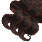 99j Bundles Human Hair P1B99j Body Wave Bundles 2 Tone Black and Burgundy Bundle 22 24 26 Inch Peruvian Unprocessed Virgin Remy Hair Extensions