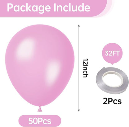 12 Inch Pearl Light Pink Balloons, Baby Shower, Graduate Party Decorations - Image 2