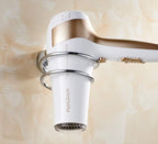 Hair Dryer Holder Hair Dryer Rack Stainless Steel Hair Care Tools Holder Wall Mount Chrome Finished for Bathroom, Bedroom, Barbershop