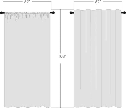 NICETOWN Voile Taupe Sheer Curtains 84 Inches Long, Grommet Airy & Lightweight - Image 2
