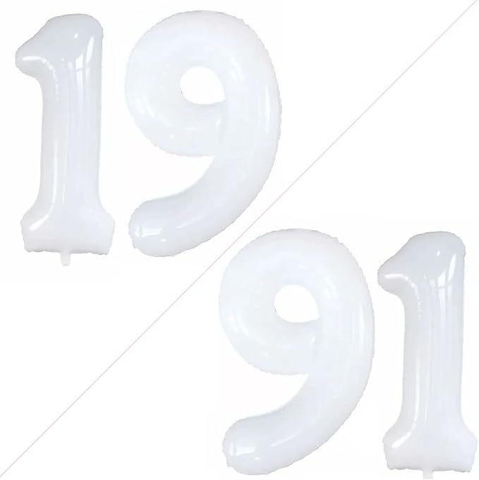Number 19 Balloons for 19th Birthday Sweet 19 Party Decorations, 42 Inch Jumbo by GOER