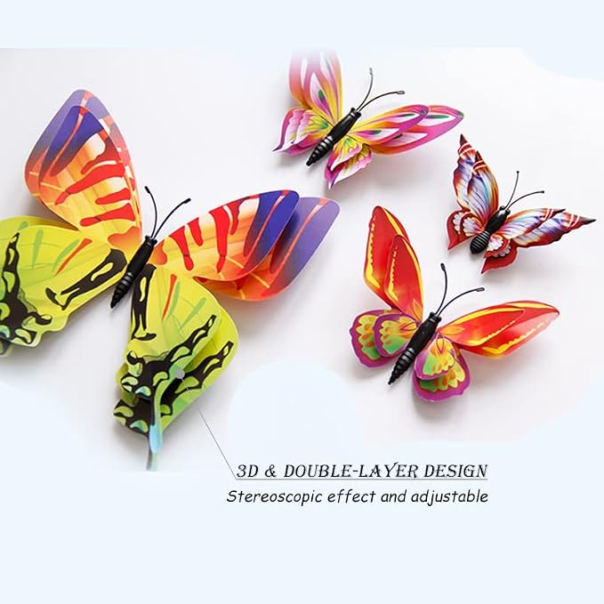 OPSEAM 3D Butterfly Wall Decor Butterfly Decorations Stickers - Image 5