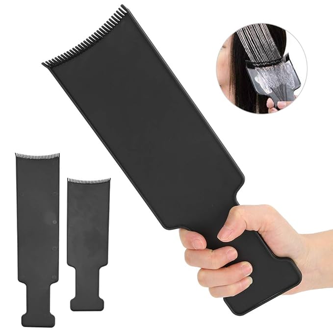 Balayage Highlighting Board,2 Pieces Flat Top Comb Board Balayage Paddle,Flat Top Paddle Board Comb Hair Coloring Kit for Hair Dye and Salon Uses