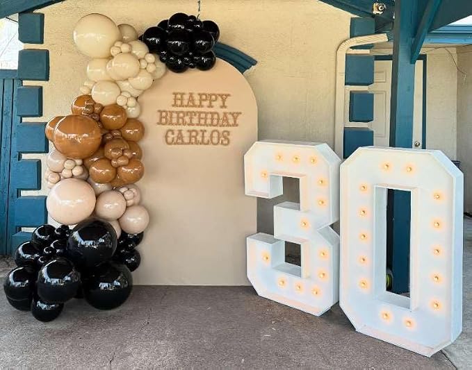 Black and Brown Balloons Arch Kit - Image 5