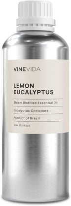 VINEVIDA Lemon Eucalyptus Essential Oil 32 oz - Undiluted - DIY Candle Scents - Bulk 946.36 ml
