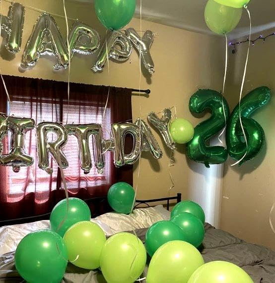 Green Number 6 Balloon 40 inch, Balloon numbers party supplies, deco photo shoot - Image 5