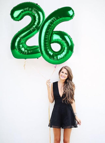 Number Balloons Dark Green 22 Balloon 40 inch - Image 4