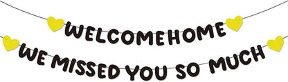 Welcome Home Banner and We Missed You So Much Banner by Unknown