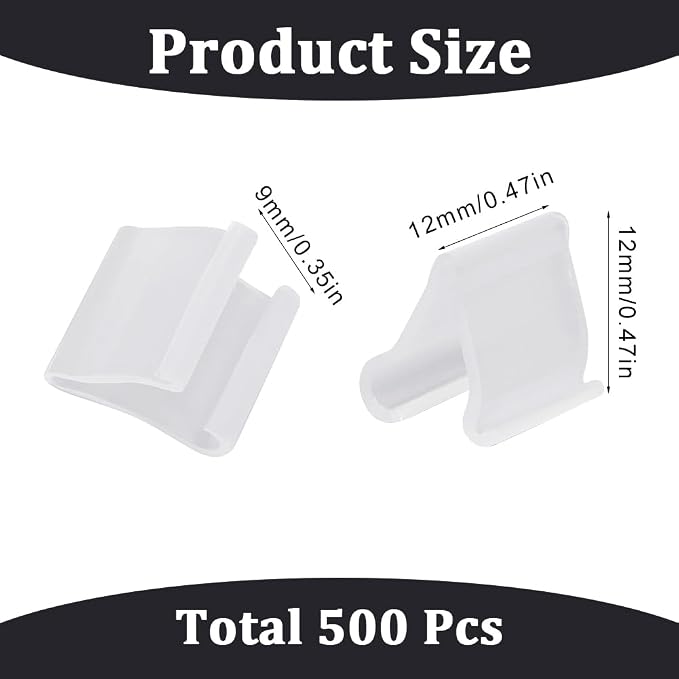 SUNNYCLUE 500Pcs Balloon Arch Clips Balloon Ties Balloon Tie Tool V Shape - Image 2