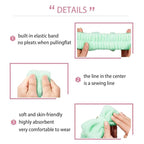 7 Pcs Spa Set, Facial Headband and Wristband Set, Skincare Accessories, College Style Girl Idea Gifts, Hair Accessories for Women and Girls（Light Green）