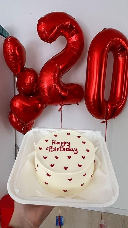 40 Inch Red Number 9 Balloon Birthday Party Decorations - Image 2