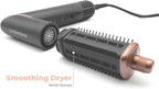 SRILabs StyleWrap Pro 7-in-1 Coanda Air Hair Multi Styler Dryer Brush in Gray with Negative Ions, Light Foldable Design, Quiet Brushless Motor, Aviation-Grade Aluminum, Memory Function