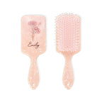 Custom Hair Brushes For Women Personalized Birth Month Flower Name Hair Brush for Curly Hair Detangling Wet Hairbrush Birthday Christmas Gifts For Mother Daughter Grandma