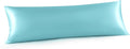 INFIIXSO Body Pillow Cover with Zipper, Luxury Mulberry Silk Body Pillow Case 20x54 Inches, Ultra Smooth and Soft Cooling Long Pillowcase, Gift for Women, Men(Ocean Mist)