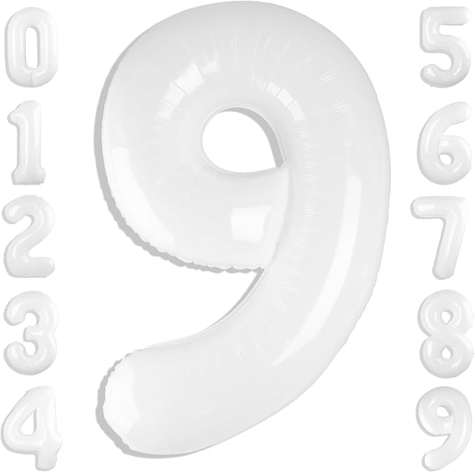 Number 9 Balloons 40 Inch 9 Balloon by Mluchee