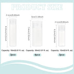 BENECREAT 10Pcs 12ml/18ml/30ml Travel Bottles Plastic Toiletry Bottles Flip Cap Squeeze Sample Bottle Containers for Makeup Lotion Emulsion Foundation Shampoo Packing
