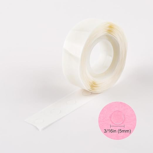 BAOFALI 600 Pcs 3/16in 2 Roll Ultra Thin Adhesive Dots, Double Sided Stickers - Image 4