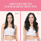 GOO GOO Clip in Hair Extensions Real Human Hair, Remy Human Hair Extensions Clip ins for Women, Natural Human Hair, 20inch 110g 7Pcs, 1 Jet black