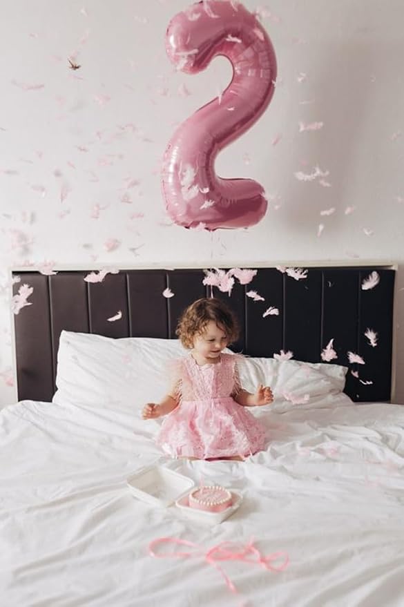 23 Balloon 40 inch Pearl Pink Number Balloons - Image 3