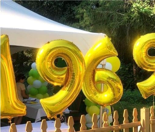 Big Gold 40 Inch 19 91 Balloon Number, Jumbo Giant 19 91 Birthday Party - Image 6