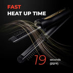 YA-MAN Spa Styler Kit: Hair Goals — Volume & Lift | Cordless Heated Brush + Moisture Repair Oil Set | J-Beauty Hair Kit for Shine, Smoothness & Lift