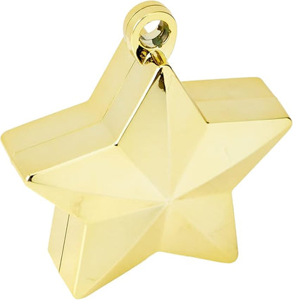 Gold Star Electroplated Balloon Weights - Image 3