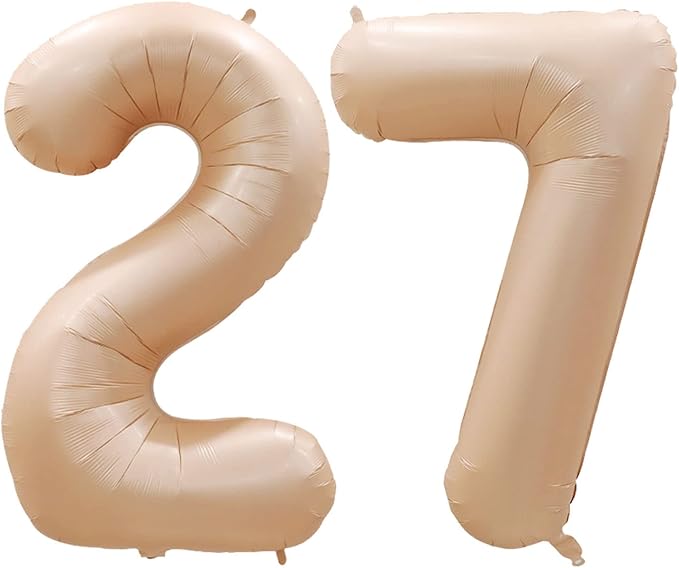 Number 27 Balloons for 27th Birthday Party Decorations, 42 Inch Jumbo Foil - Image 2