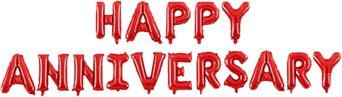 Happy Anniversary Balloon Banner Love Balloon Anniversary Party Balloon - Image 2