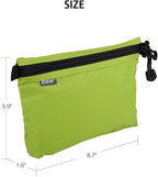 GOX Travel Toiletry Bag Carry On Zipper Pouch Cosmetic Kit Makeup Digital Bag Water Repellent Nylon (Green)
