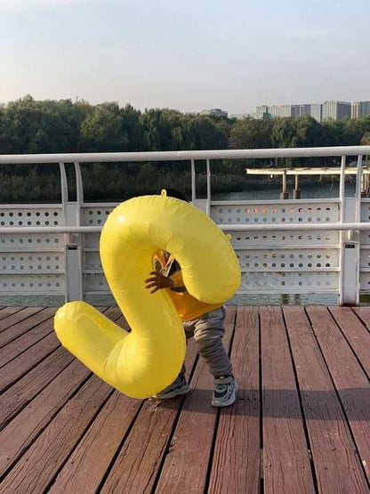 Yellow Number 7 Balloon 40 Inch, 7th Birthday Party Decorations Men Women | - Image 8