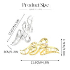 Fashey Hair Claw Clips Gold Metal Hair Clip Large Claw Clips for Thick Hair Accessories for Women