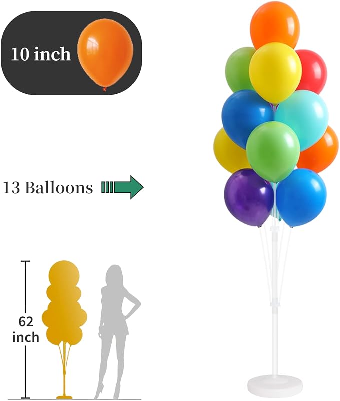 Assorted Rainbow Balloon Column Stand Kit - Image 7