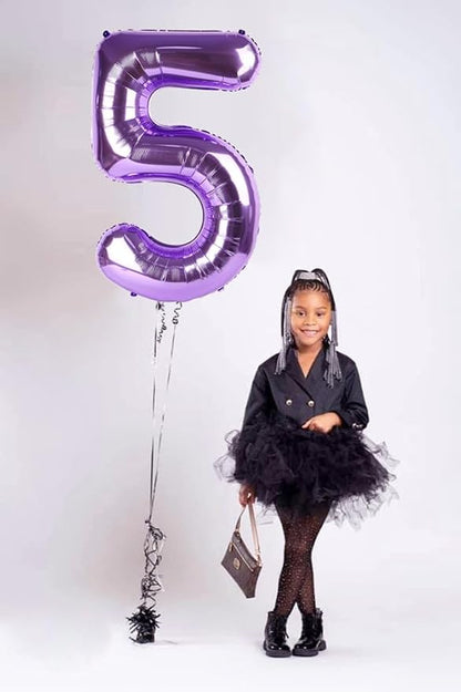 50 Balloons Number for 50th Birthday Decorations Women Men, Inflation Straw & - Image 2