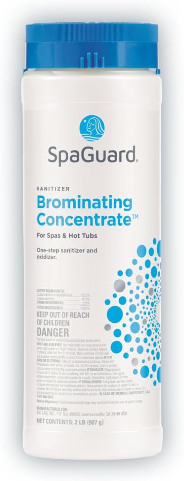 SpaGuard Brominating Concentrate for Spas & Hot Tubs, 14 oz, One-Step Sanitizer & Oxidizer, pH Neutral, Easy to Use, Fast-Dissolving Brominating Granules