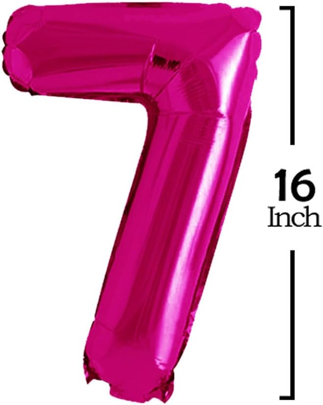 Hot Pink 2027 Foil Number Balloons - Image 3