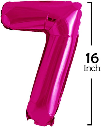 Hot Pink 2027 Foil Number Balloons - Image 3
