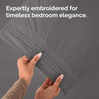 Queen Pillow Cases Set of 6 - Ultra Soft Hotel Quality Pillowcase Covers - Comfy, Cozy & Wrinkle Free - Shrink, Stain and Fade Resistant - Machine Washable Pillow Protectors - 6 Piece Set - Dark Grey