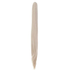 SWACC 28-Inch Long Straight Claw Clip Ponytail Extensions Synthetic Hair Extensions Ponytail Jaw Clip Hair Pieces for Women (Platinum Blonde)